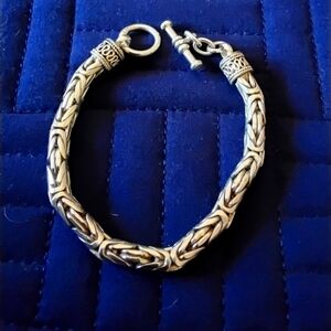 STERLING SILVER TOGGLE BRACELET